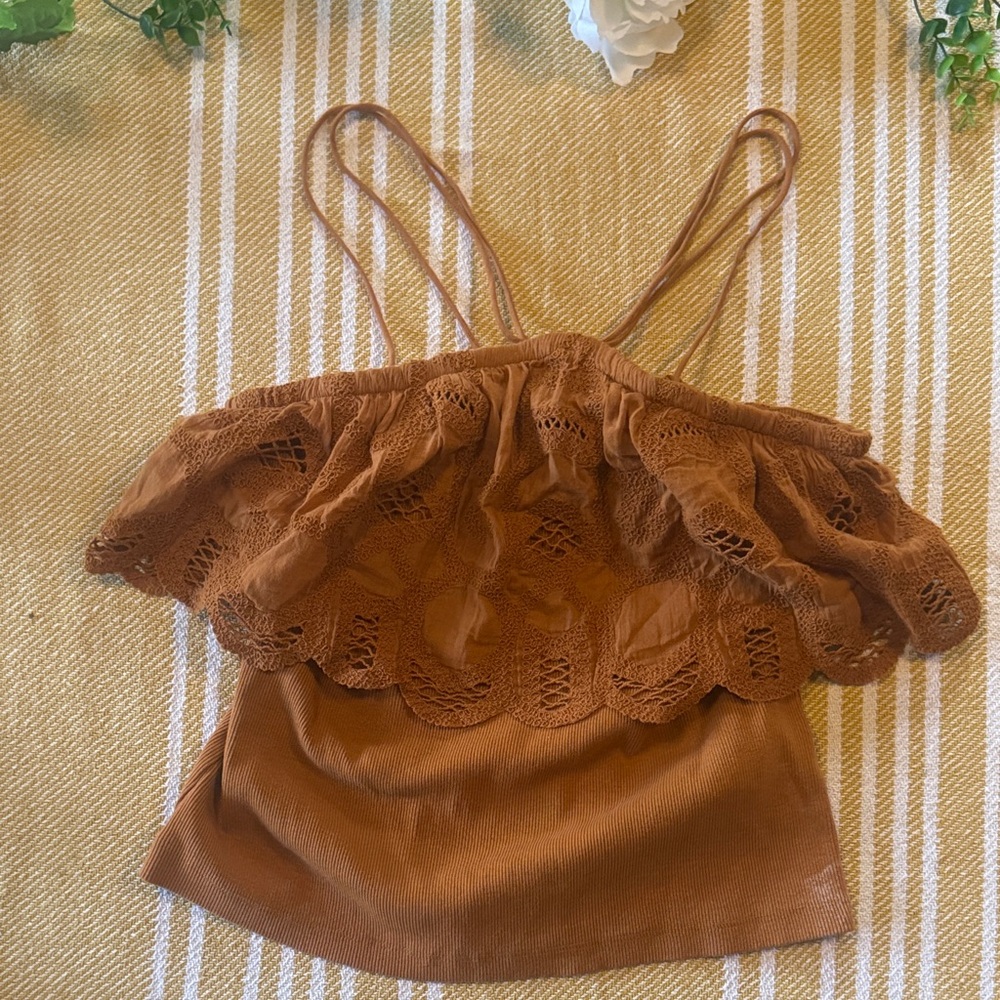 Anthropologie lace cami